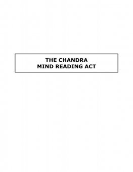 Chandra Mind Reading Act by James S. Harto